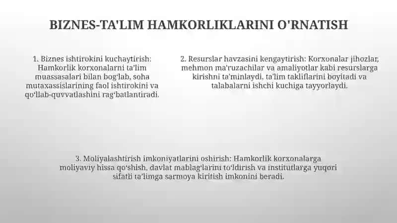 Maktabda Taʼlim Xizmatlarini YoʻLga QoʻYish Orqali Budjetdan Tashqari MablagʻLar Topish Sammaradorligini Oshirish 4