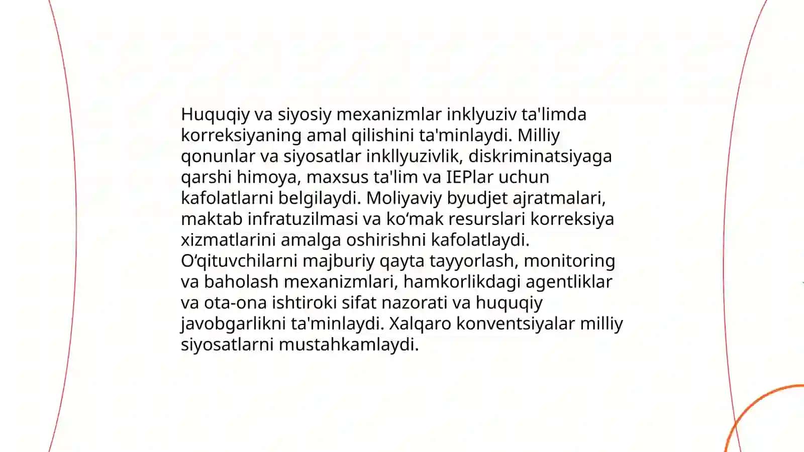 Inklyuziv ta'limda korreksiyaning o'rni va roli 4