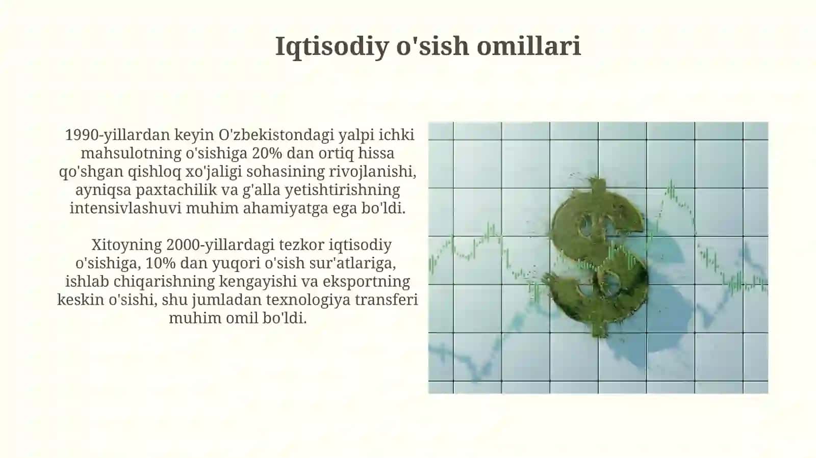 Iqtisodiy o'sish: umumiy tavsivi,neokeynscha va neoklassik modellari 4
