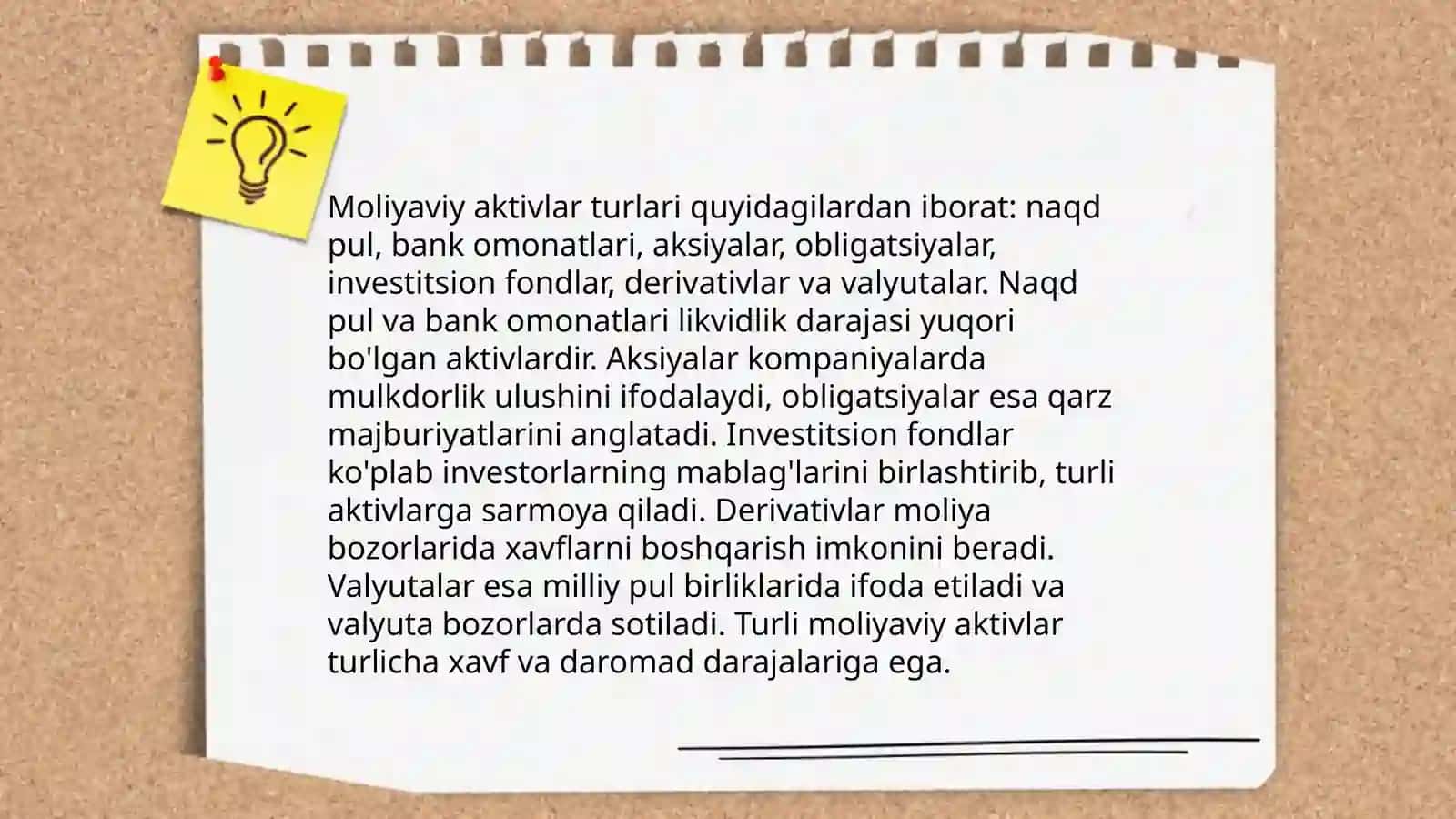Real aktiv molyaviy aktivlar 4