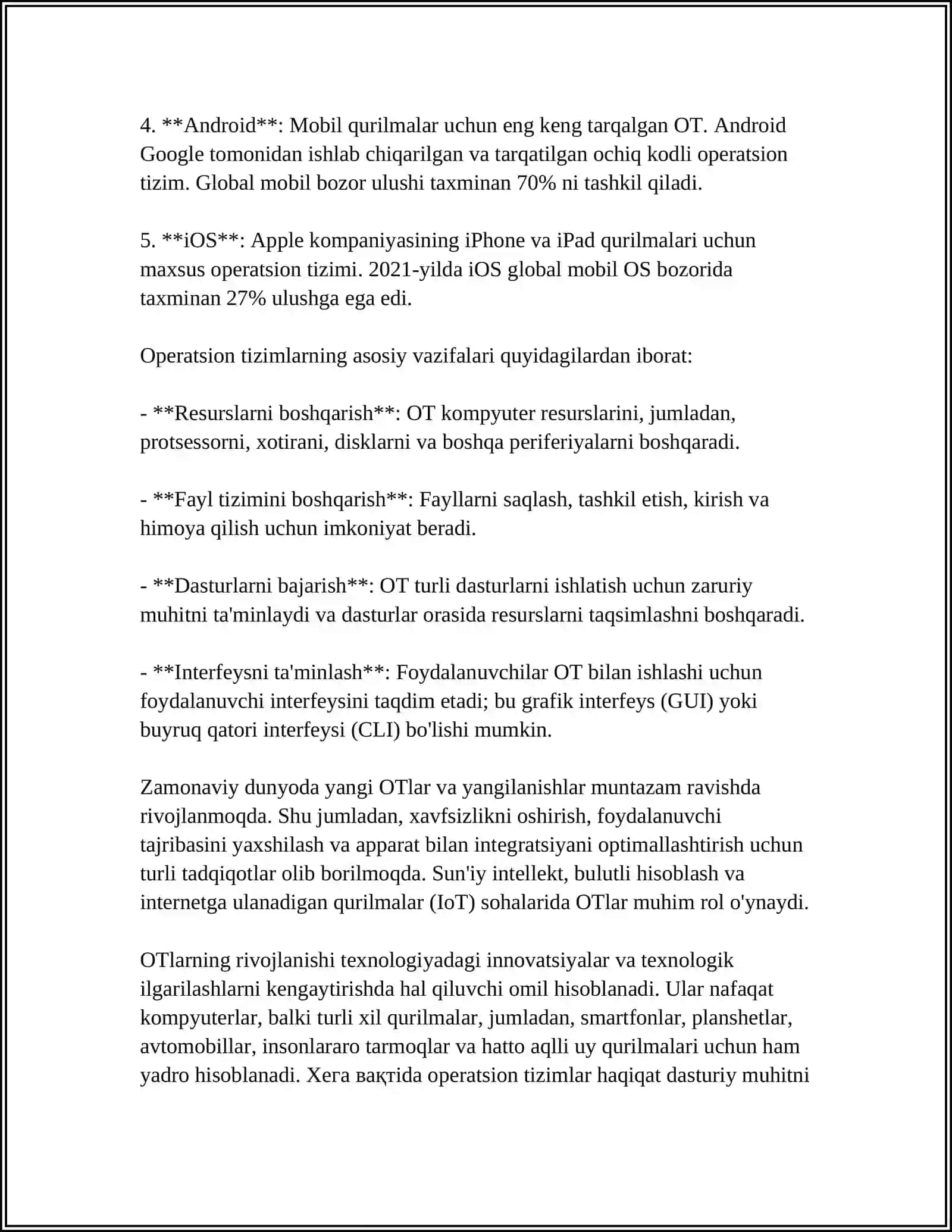 SHAXSIY KOMPYUTERNING DASTURIY TAʼMINOTI 4