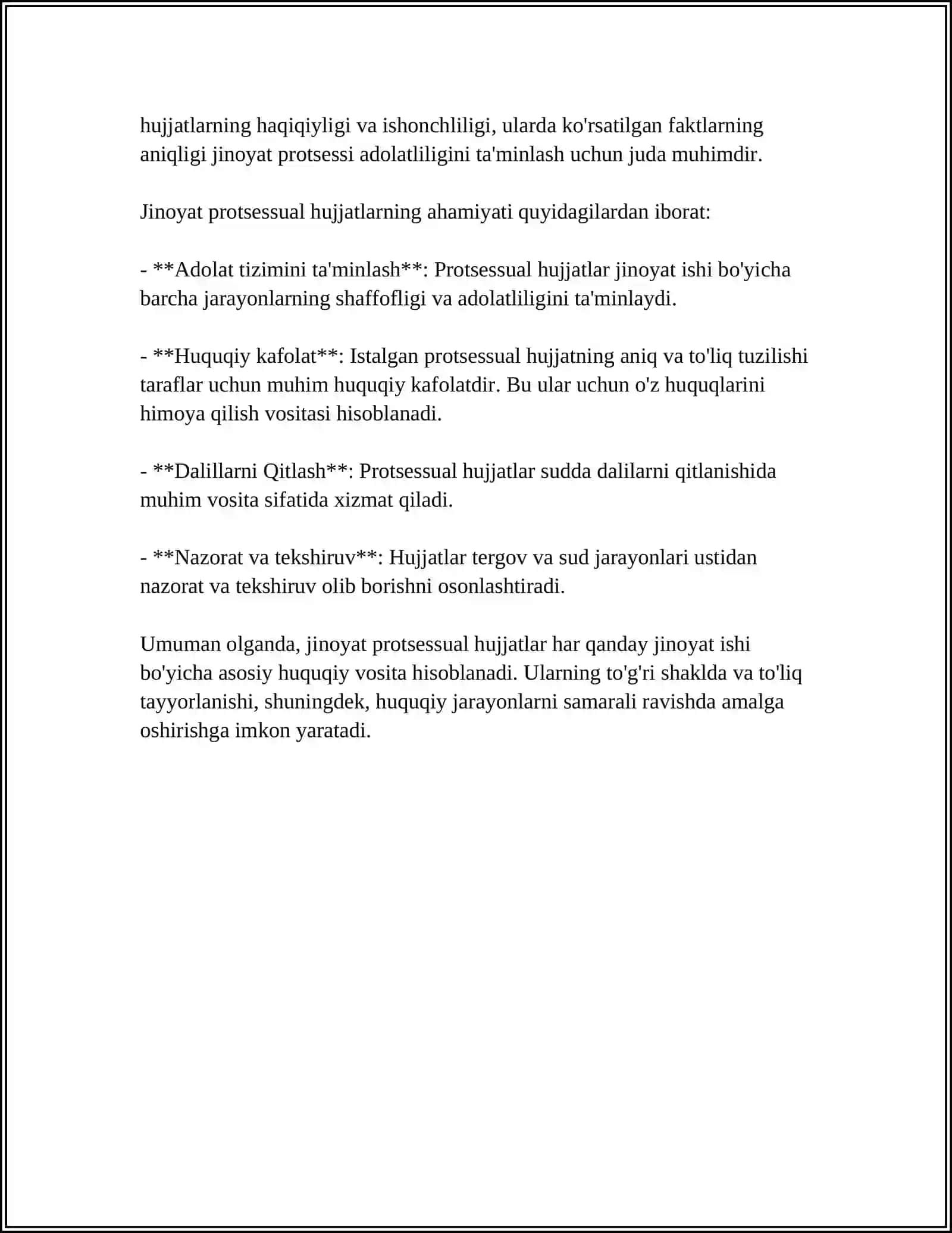 JINOYAT PROTSETSUALLAR HUJJATLAR VA ULARNING TIL XUSUSIYATLARI 4