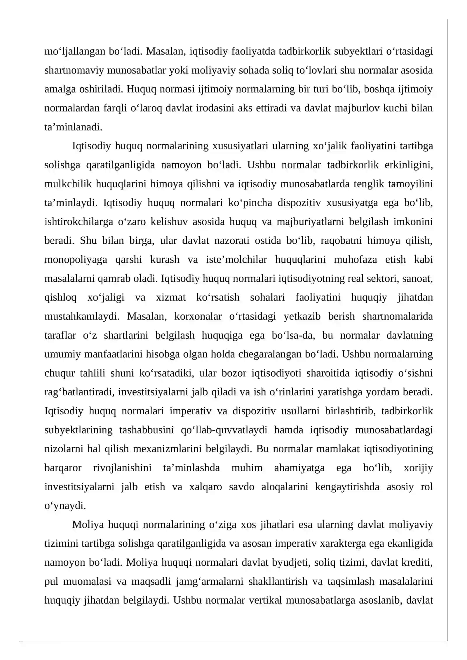 Iqtisodiy va moliya huquqi normalarining tuzilishi 4