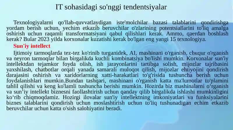Raqamli iqtisodiyotning texnologik asoslari 4