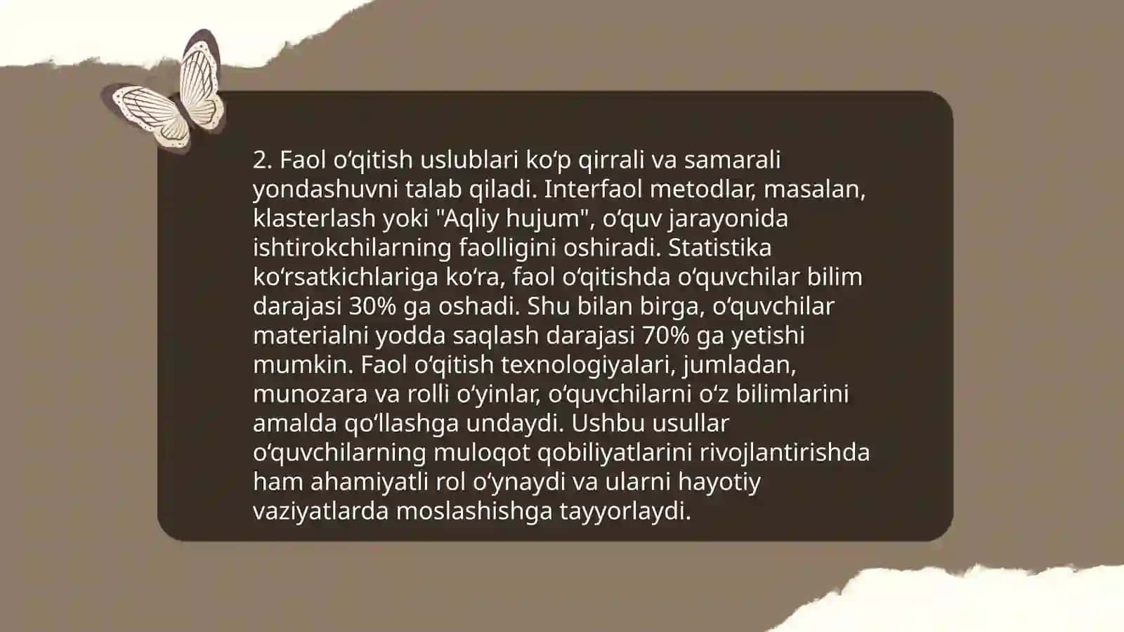 Dars ta'limni tashkil etish asosiy shakli 4