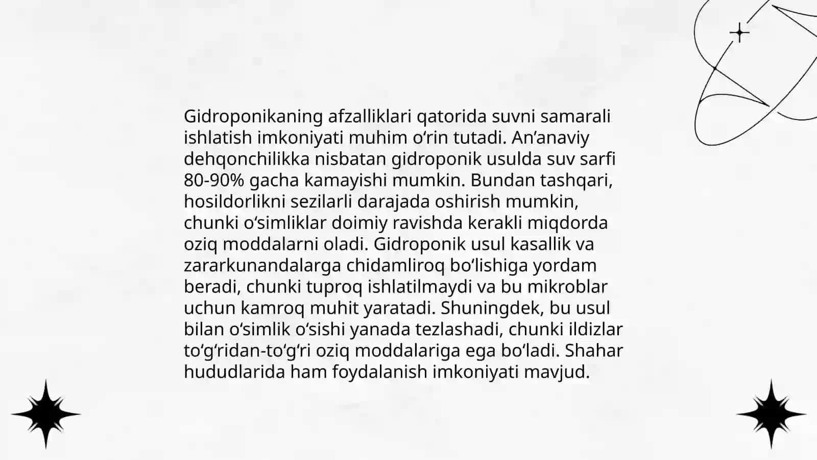 Qishloq xo‘jaligi ekinlarini yetishtirishda gidroponika usuli 4