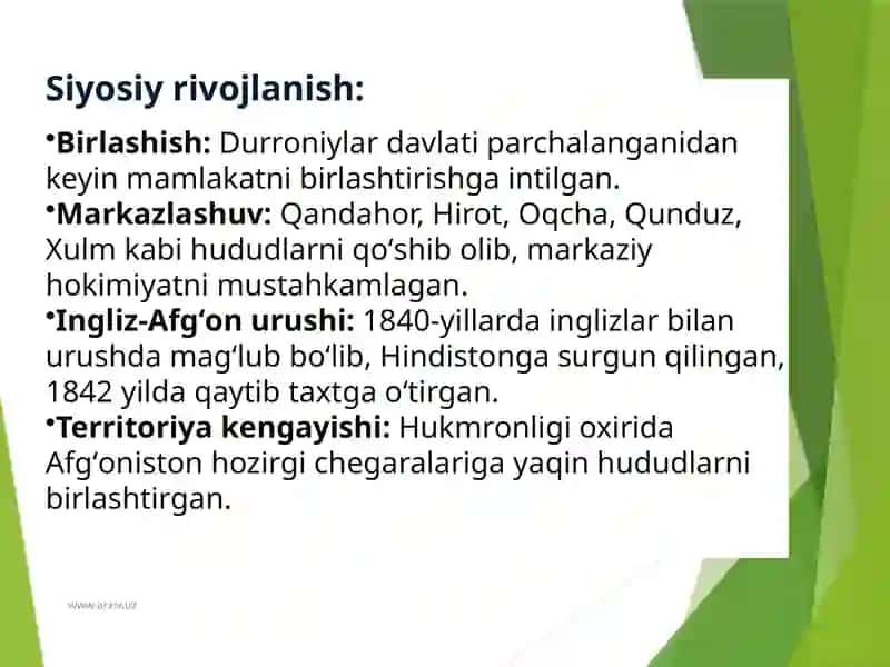 Dust Muxammadhukmronligidavrida Afgʻonistonning ijtimoiy-iqtisodiy siyosiy rivojlanishi 4