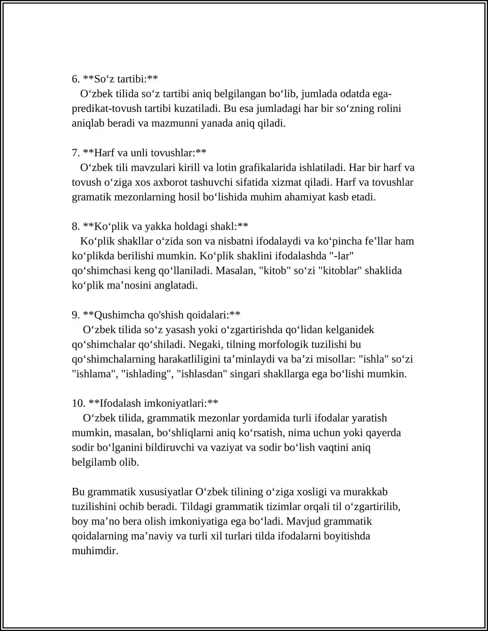 TERMIZ DAVLAT UNVERSITETI FILOLOGIYA (O'ZBEK TILI) KAFEDRASI 4