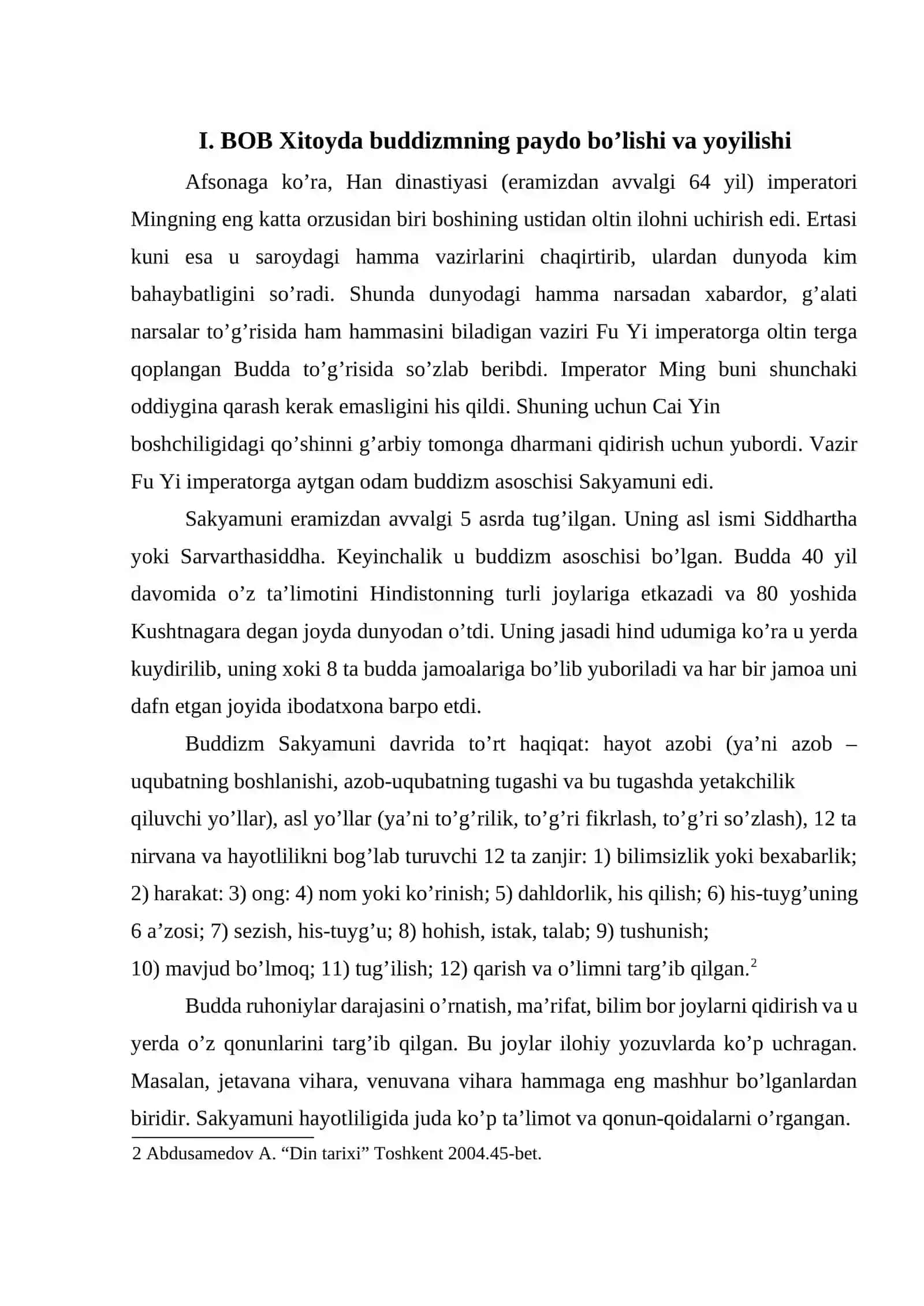 Xitoyga buddizmning kirib kelishi va rivojlanishi 4