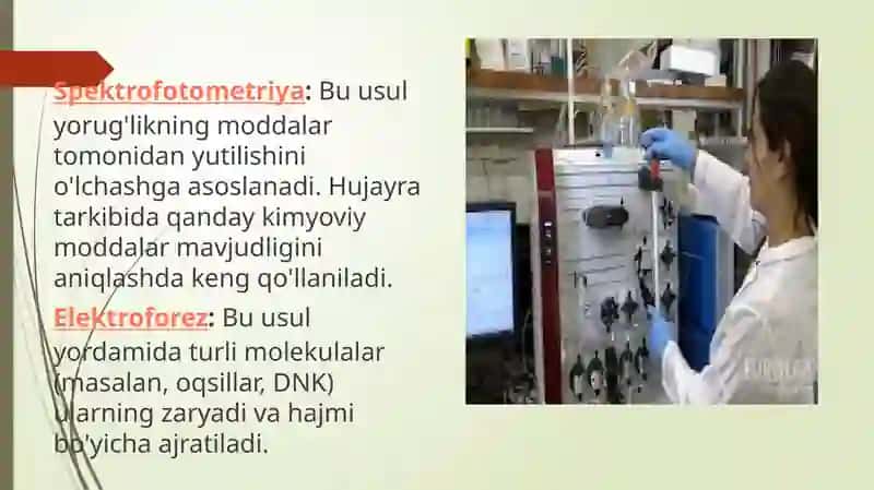 HUJAYRANING KIMYOVIY TARKIBINI ANIQLASH 4