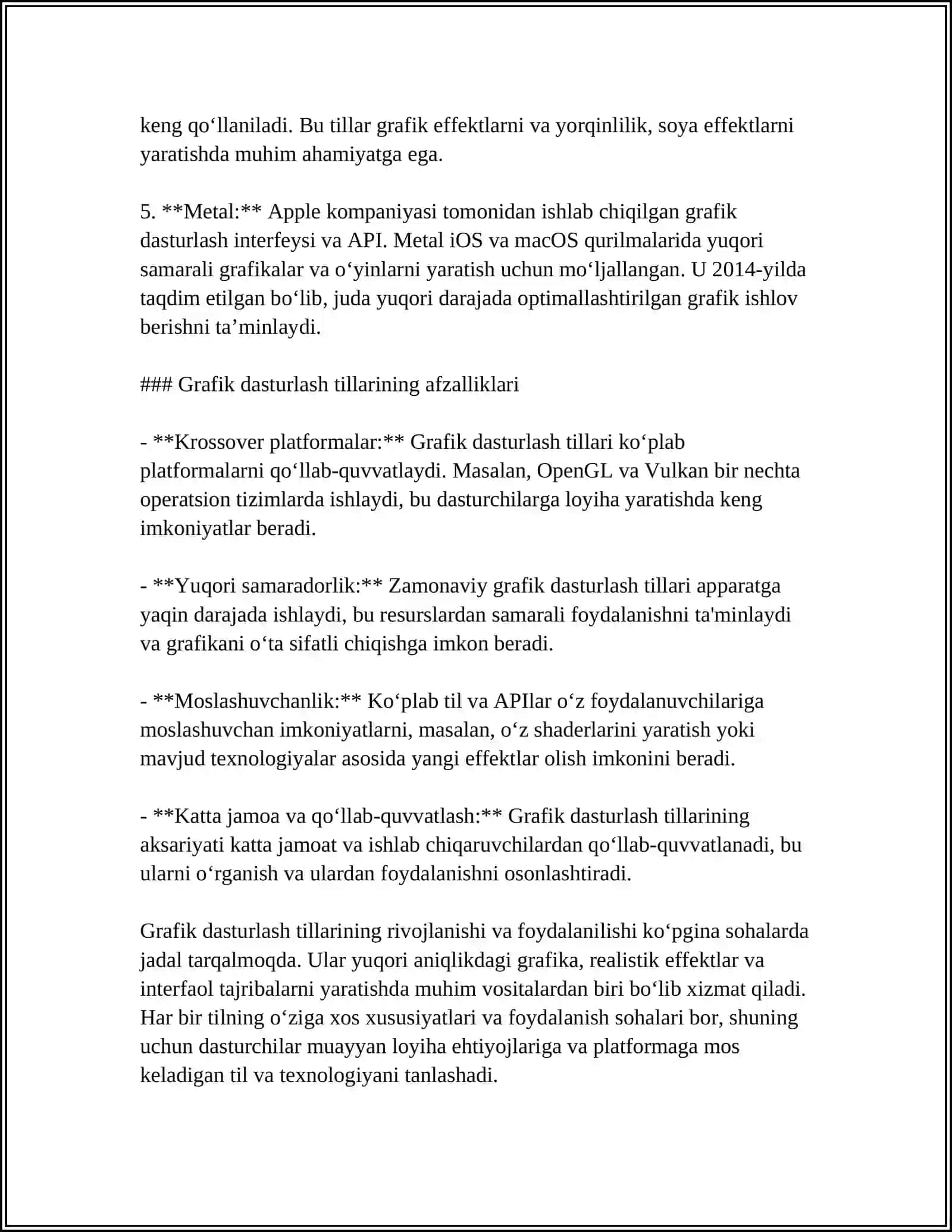 GRAFLARNI PROGRAMMALASTIRIW TILINDA SÚWRETLASH USILLARI VA EŃ QISQA YOLIN TABIW ALGORITMLERI 4