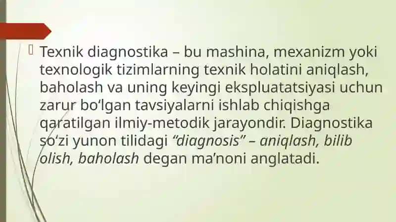 diagnostikaning maqsadi va vazifalari haqida yozilgan. 4