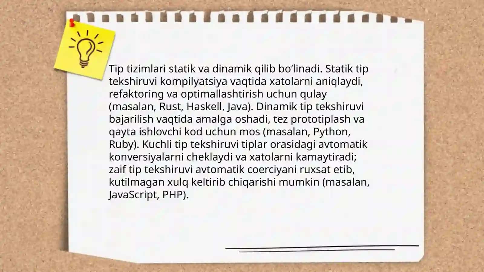 Zamonaviy dasturlash tillarining tahlili 4