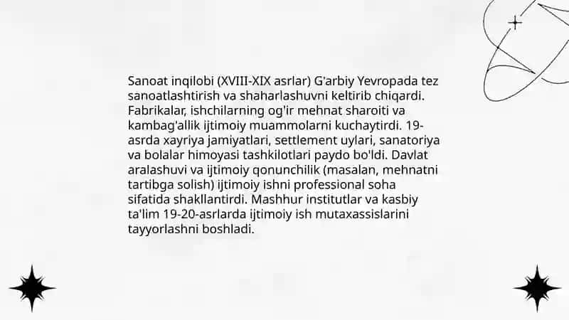 G'arbiy yevropada ijtimoiy ishning kasb sifatida rivojlanishi 4