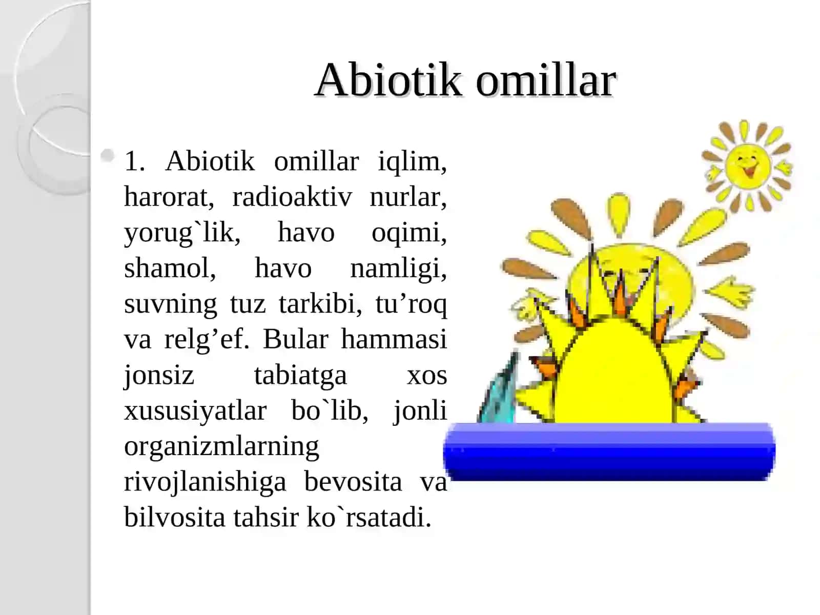 Ekologik omillar tasnifi 4