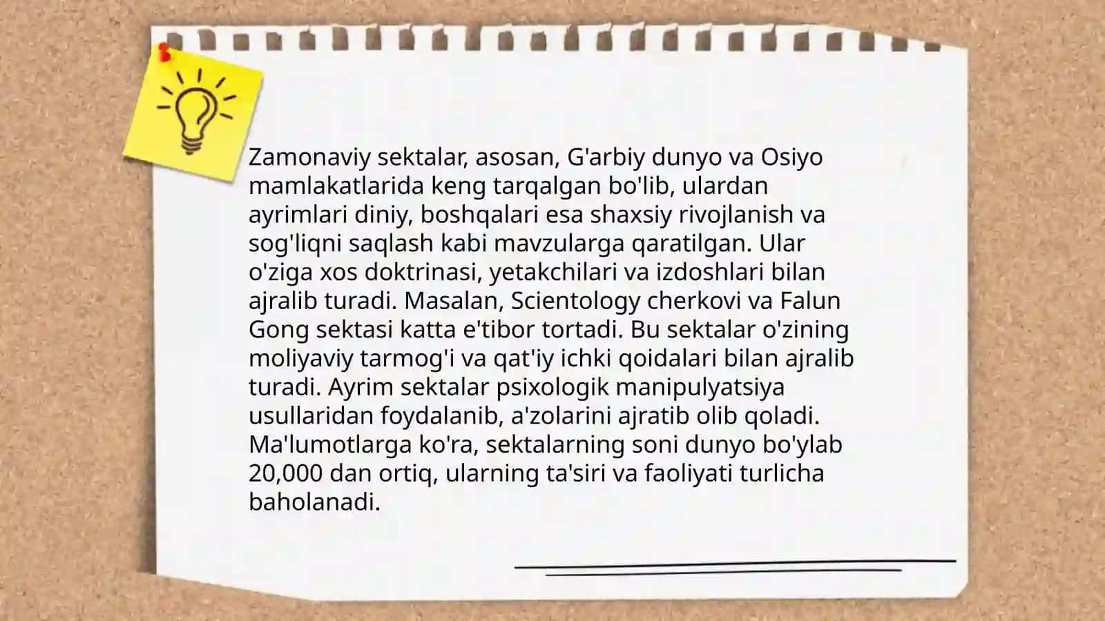 Yangi diniy ta’limotlar va sektalar 4