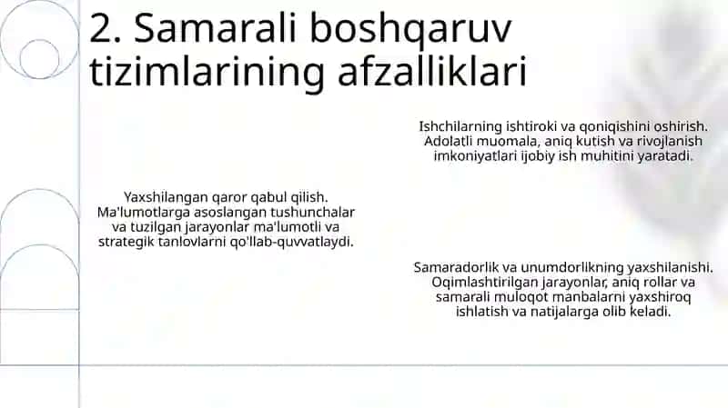 Menejment tizimi to'g'risida tushuncha va ularning mohiyati 4