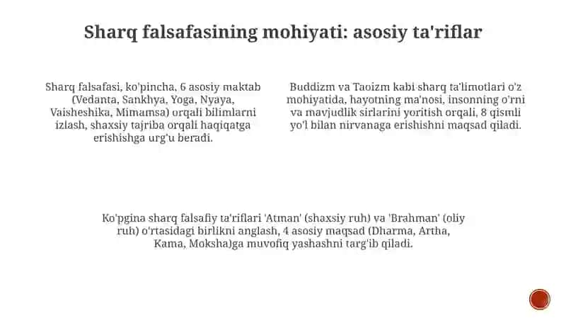 Falsafaning mohiyatiga oid Sharq va Garb mutafakkirlari tariflarini tasniflash 4