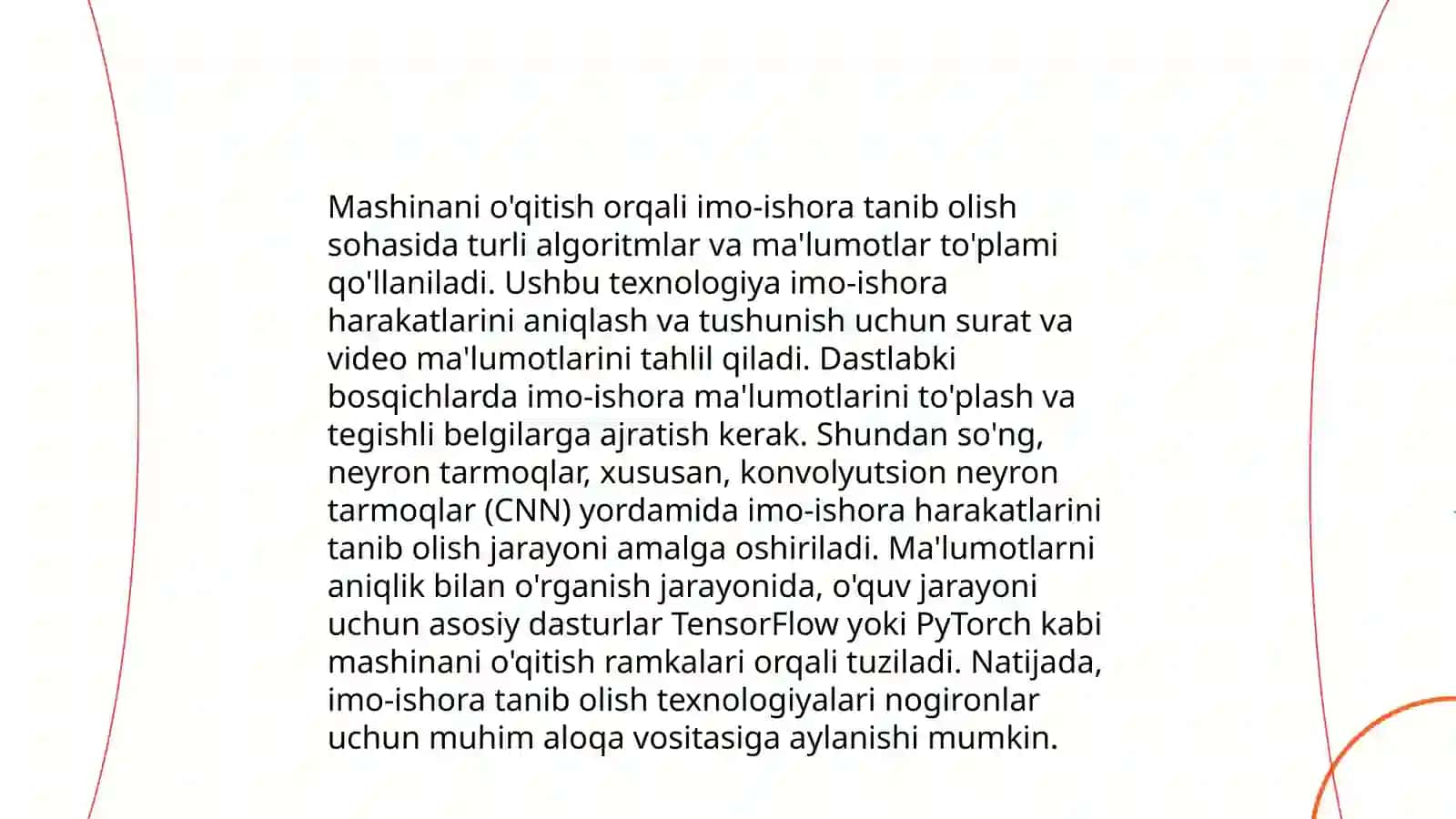 Sun'iy intellekt yordamida imo-ishora tilini avtomatik tarjima qilish 4