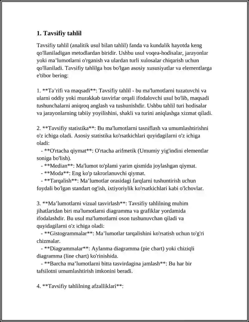 STATISTIKADA TAHLIL TURLARI 4