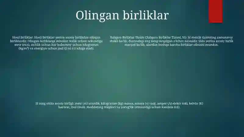 Xalqaro Birliklar Tizimi 4