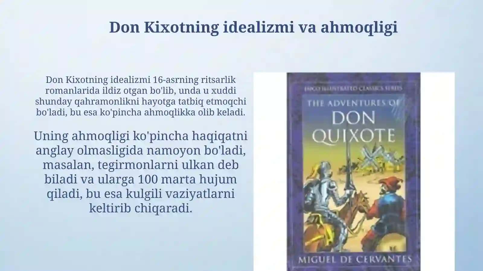 Don Kixot sarguzashtlari 4