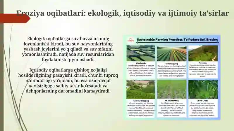 Tuproq eroziyasi va uning oldini olish choralari 4