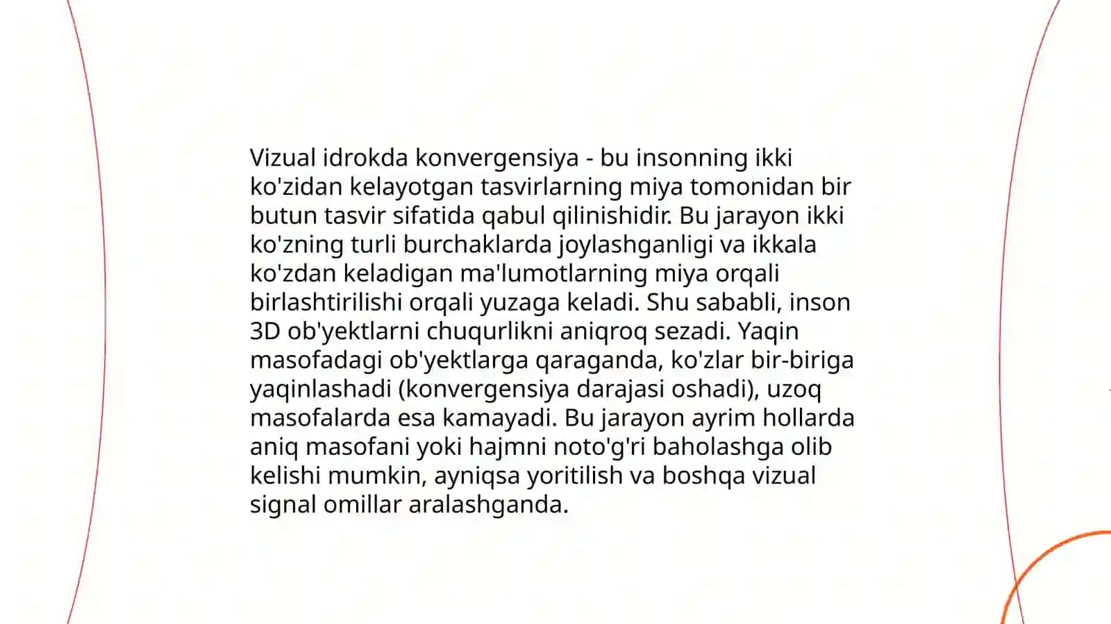 Idrok etishda figura va fon. Konvergensiya va divergensiya 4