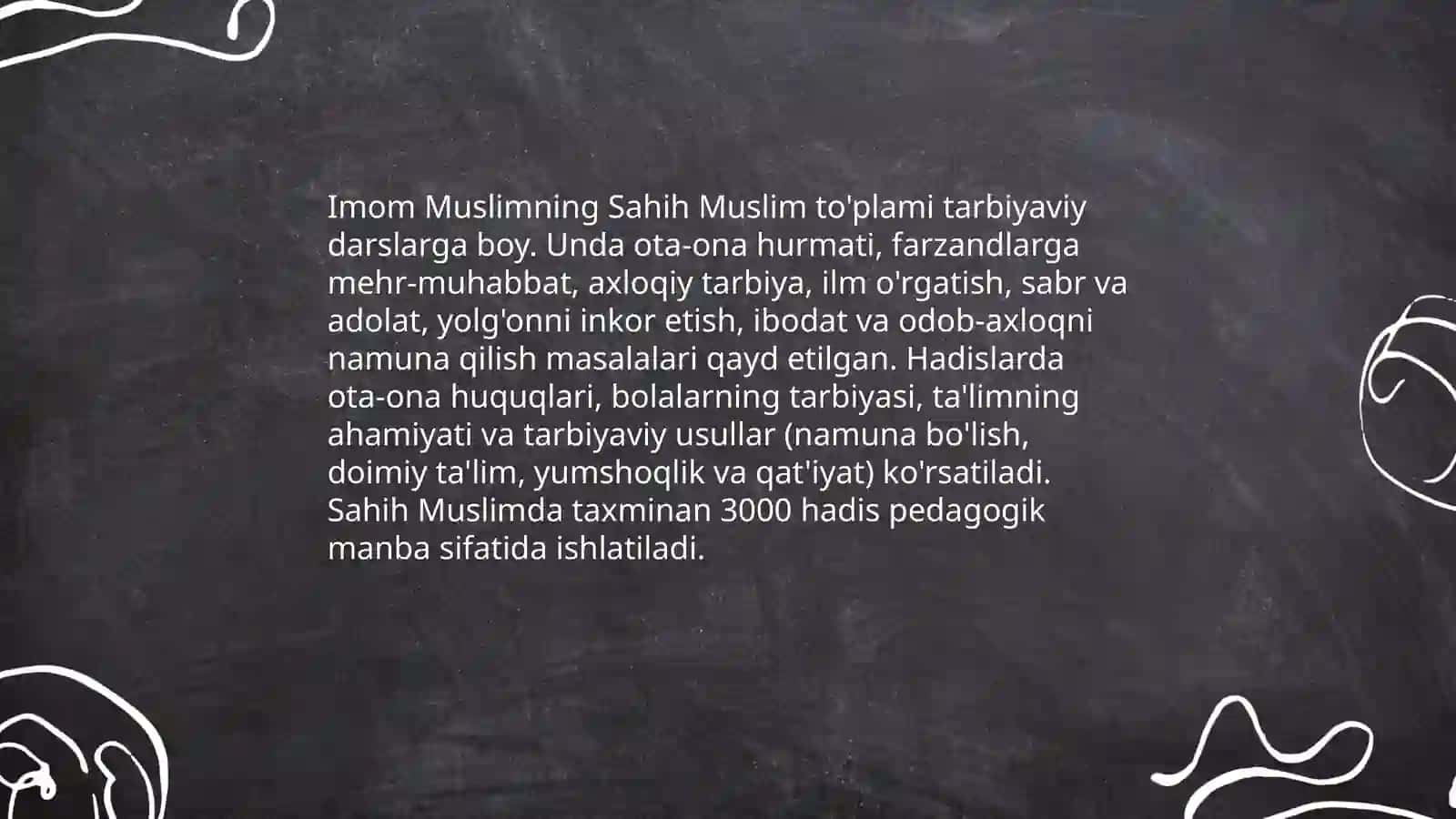 Buyuk hadisshunos olimlar va ularning asarlari xalq pedagogikasi manbasi sifatida 4