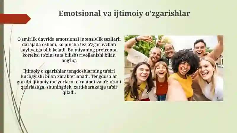 O'smirlik va òspirinlik davri psixik xususiyatlari 4