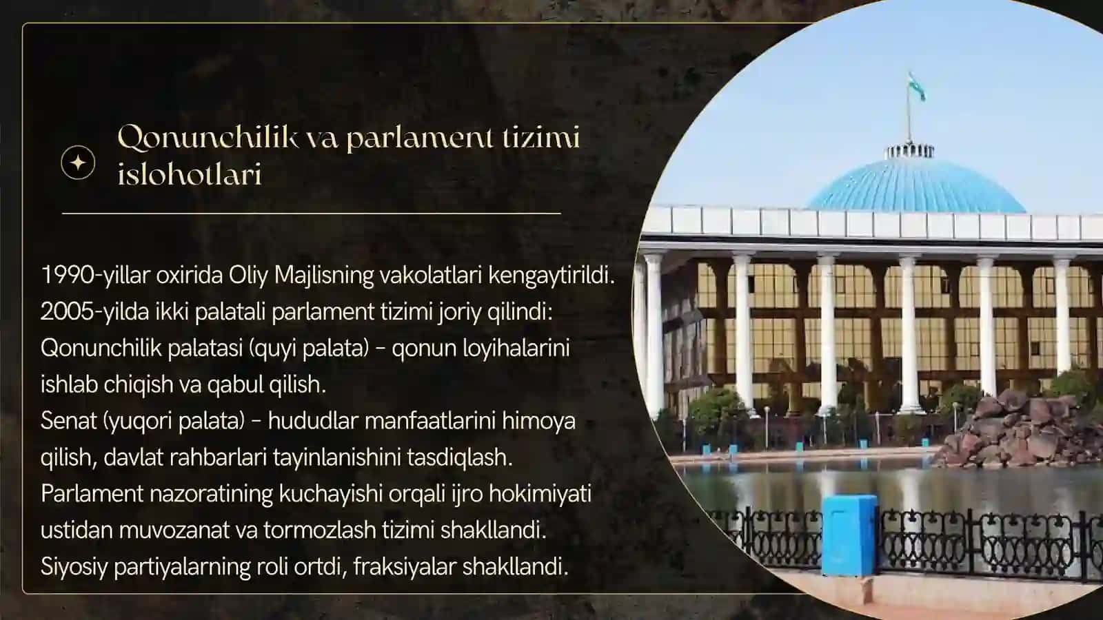 Mustaqillik yillarida davlat boshqaruvi tizimida amalga oshirilgan islohotlar 4