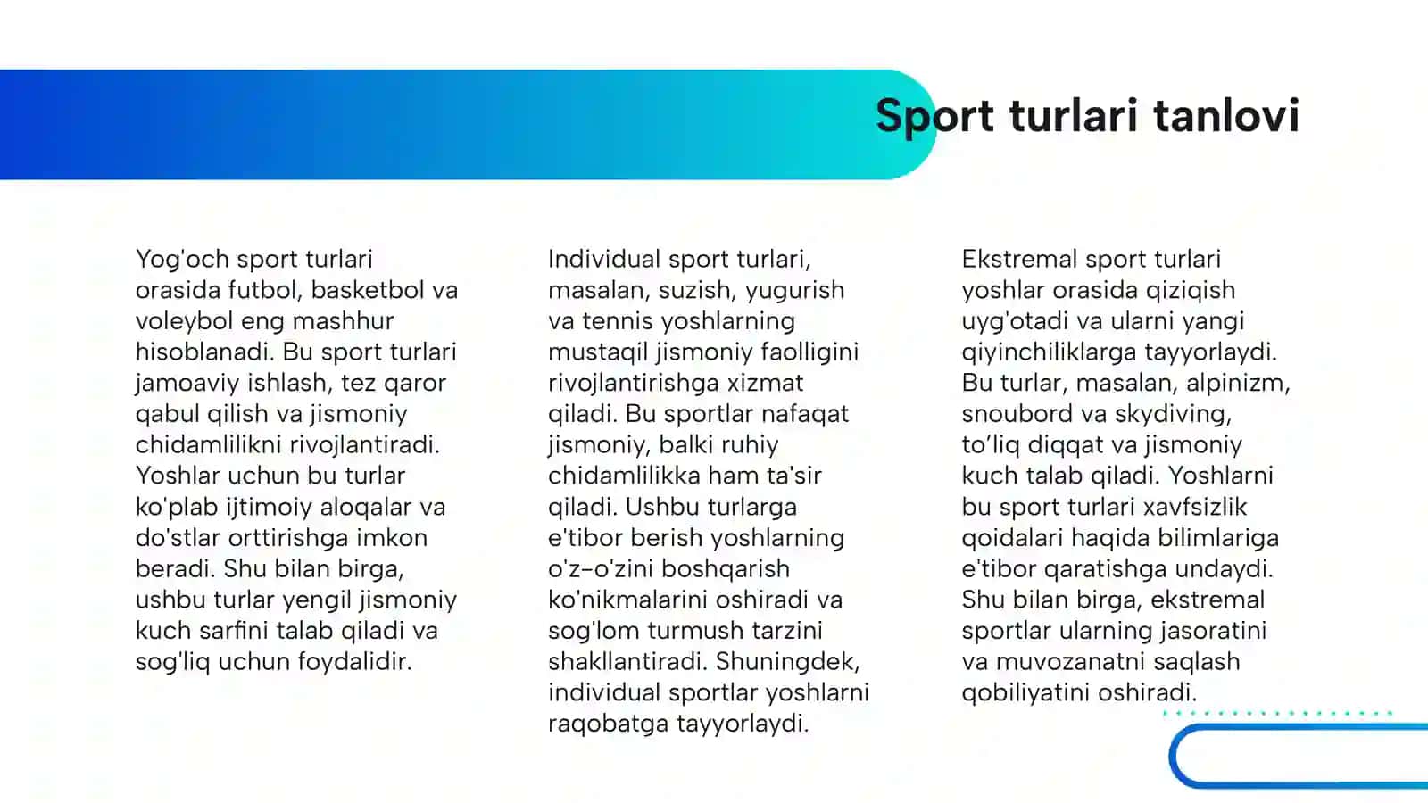 YOSHLAR VA SPORT 4