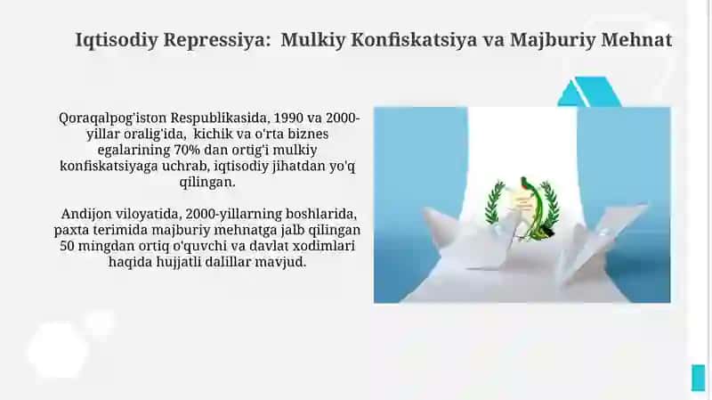 Mustabid tuzum davrida O‘zbekistondagi qatag‘onlik siyosatining asosiy bosqichlari 4