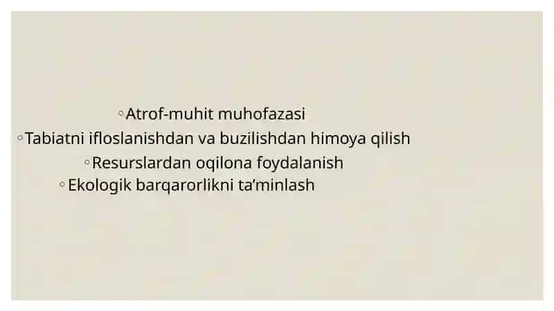 Noosfera va atrof muhit muhofazasi 4
