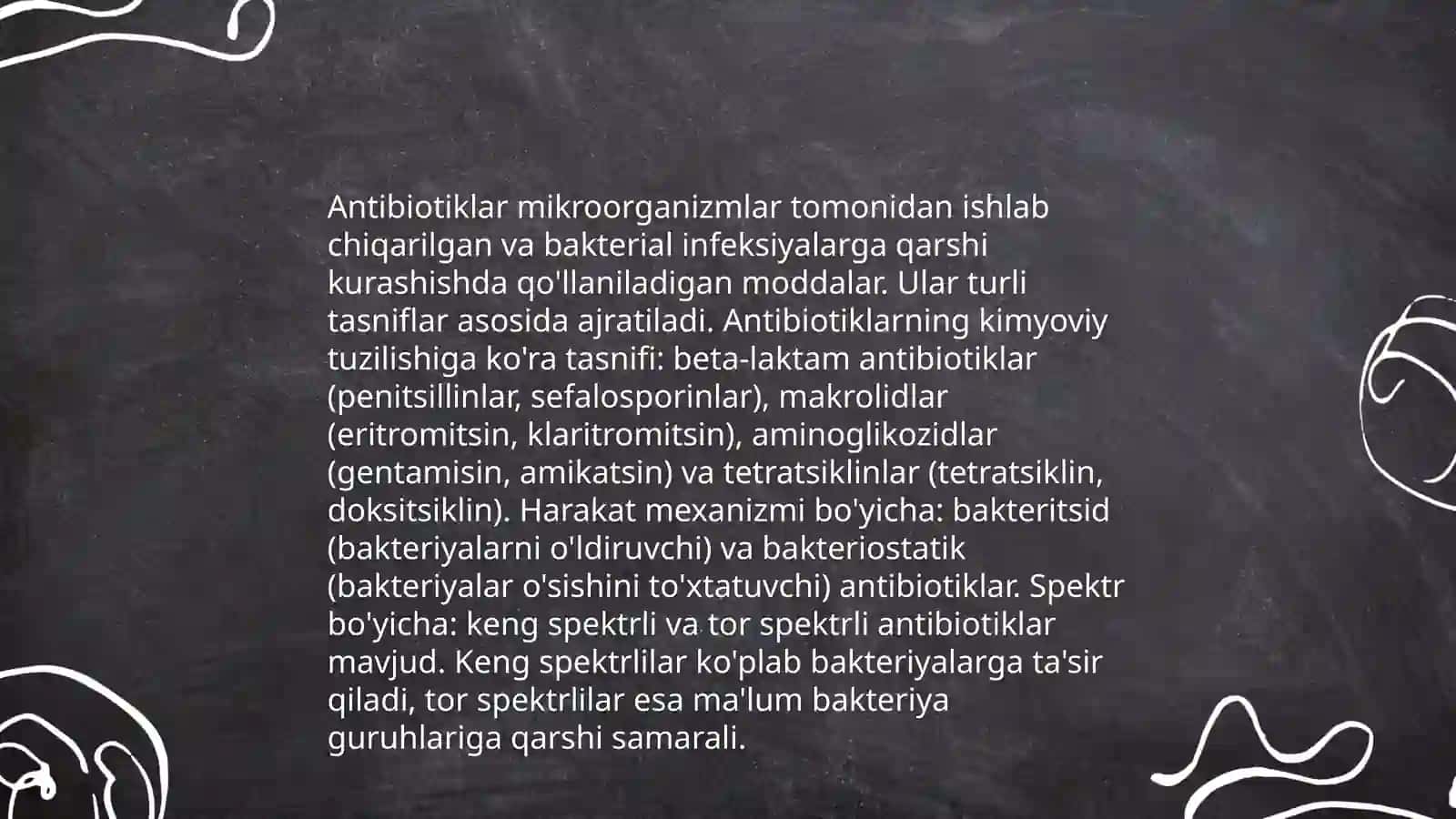 Kimyoterapiya va antibiotiklar, tasnifi, talablari, asoratlari, bakteriyalarning antibiotiklarga sezgirligini aniqlash usullari 4
