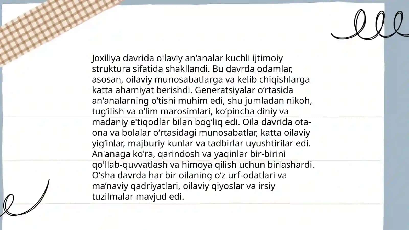 Joxiliya davrida urf odatlar hayot 4