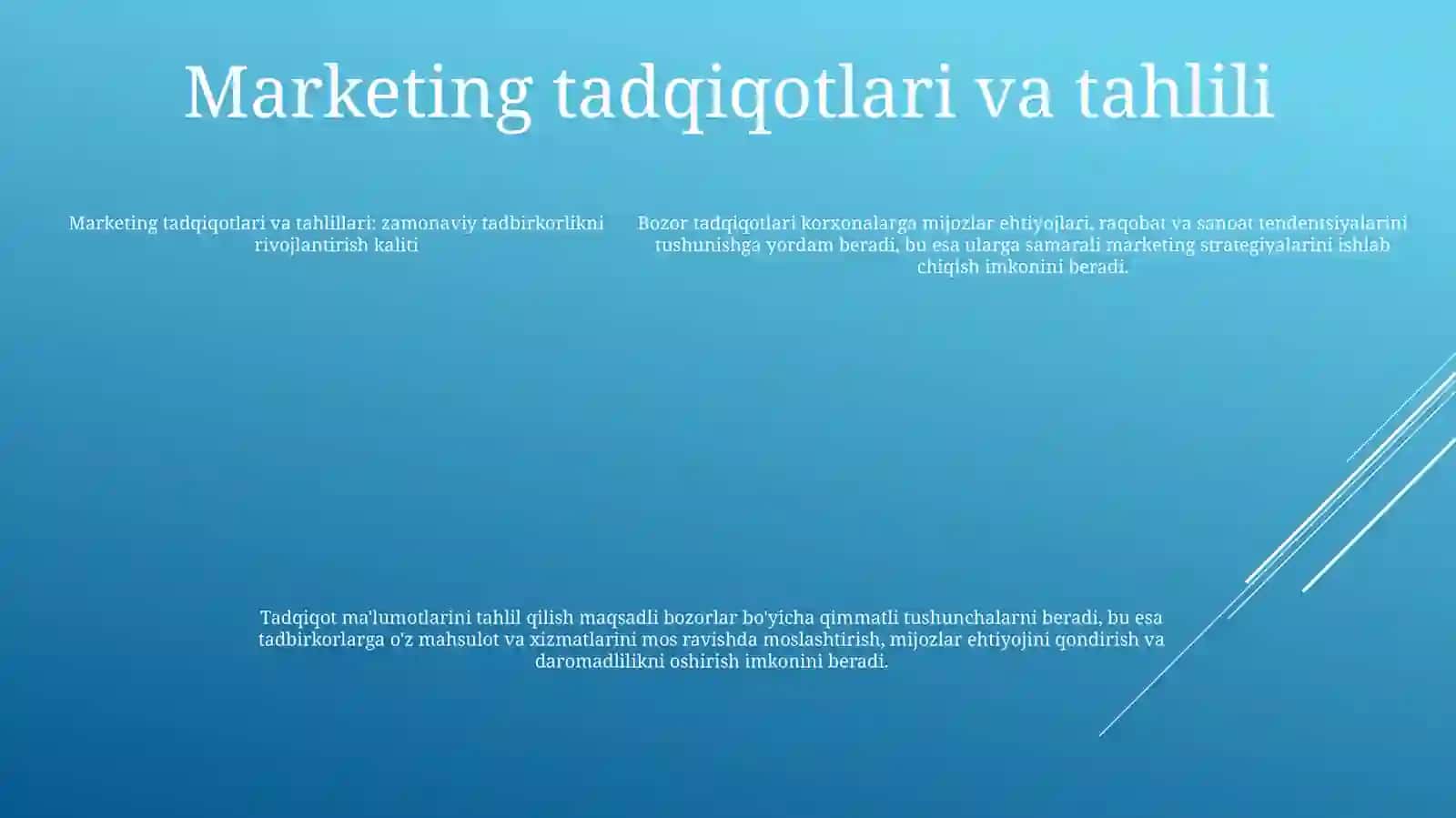 Marketing Zamonaviy Tadbirkorlikni Rivojlantirishni Asosiy Omili 4