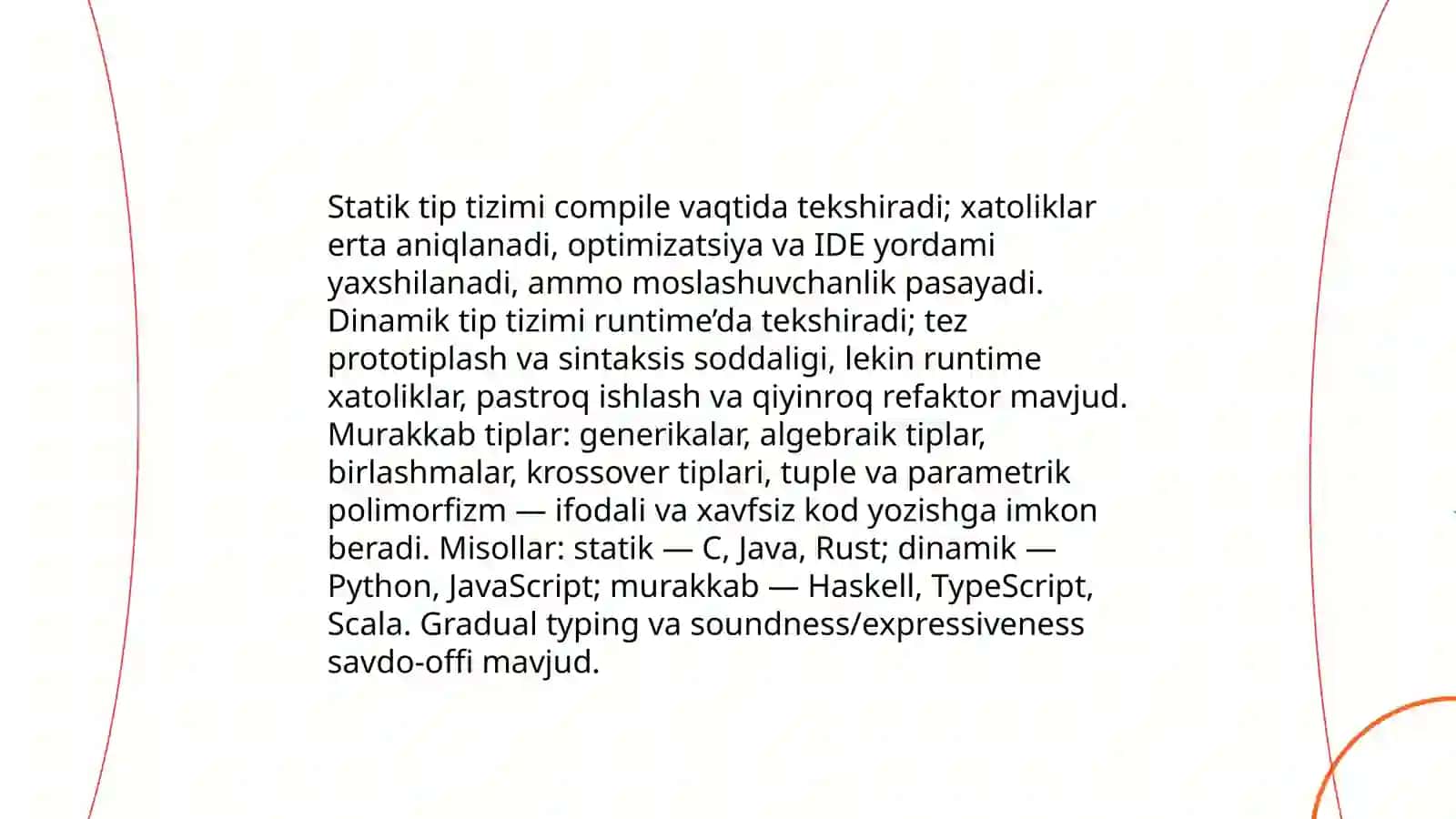 Zamonaviy dasturlash tillari tahlili 4