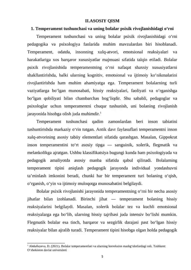 Korreksion mashg‘ulotlarni tashkil etishda bolalarning temperament tipini hisobga olish 4