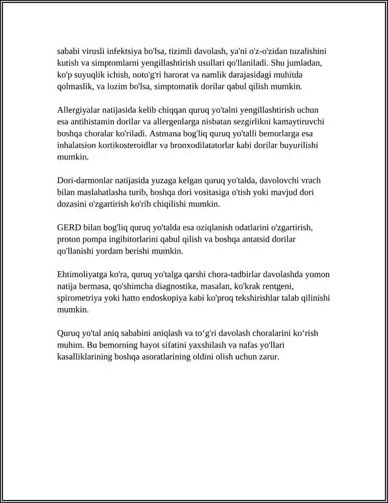 NAFAS YO’LLARI KASALLIKLARI.BEMOR SHIKOYATLARI 4