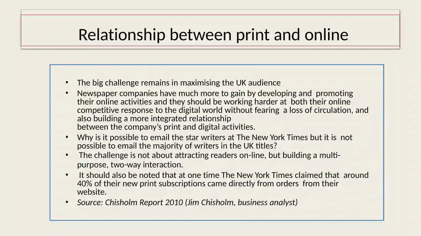 Influence of the internet on the magazine industry 4