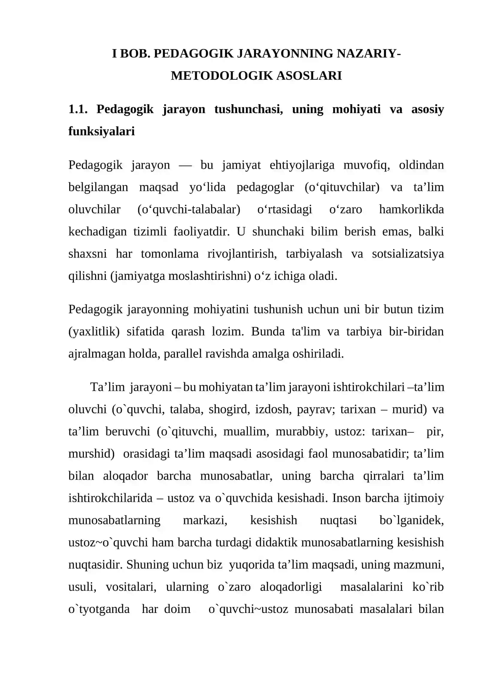 PEDAGOGIK JARAYON VA UNING TARKIBIY QISMLARI 4