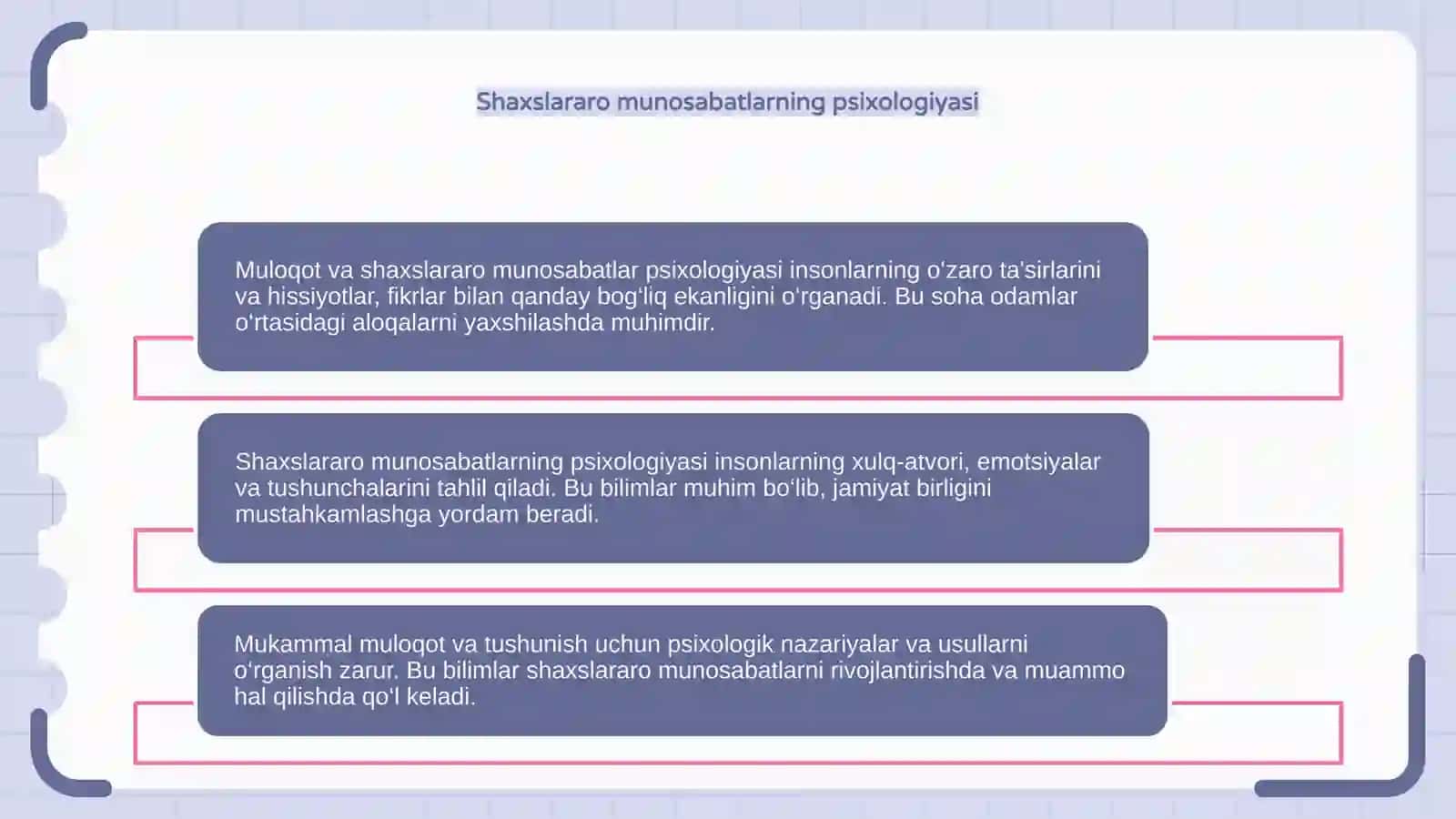 Muloqot va shaxslararo munosabatlar psixologiyasi 4