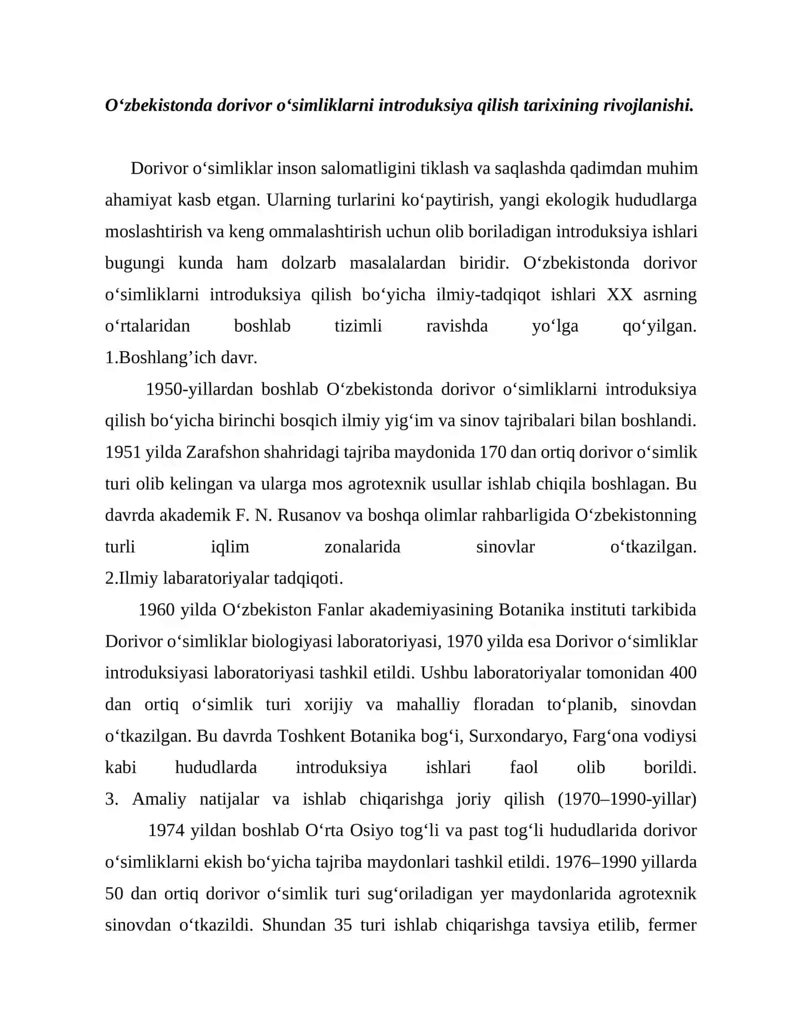 O'zbekistonda introduksiya qilingan dorivor ikki yillik o'simliklar turlari 4