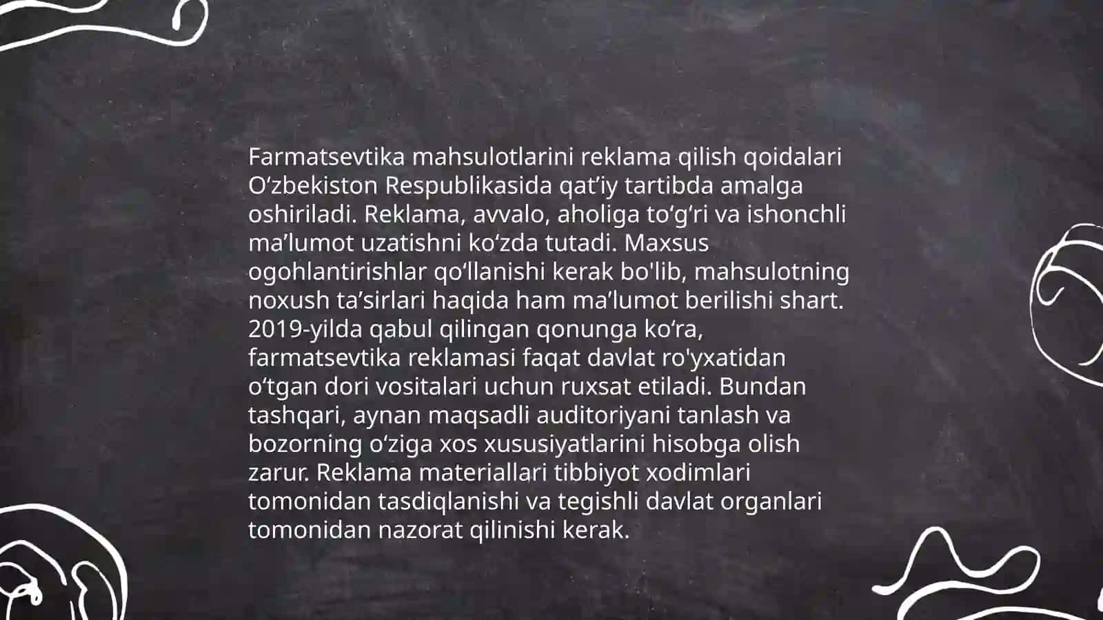 Dori vositalari va boshqa farmatsevtika mahsulotlarini reklama qilishning huquqiy asoslari noqonuniy reklamaga qarshi kurashish usullari 4