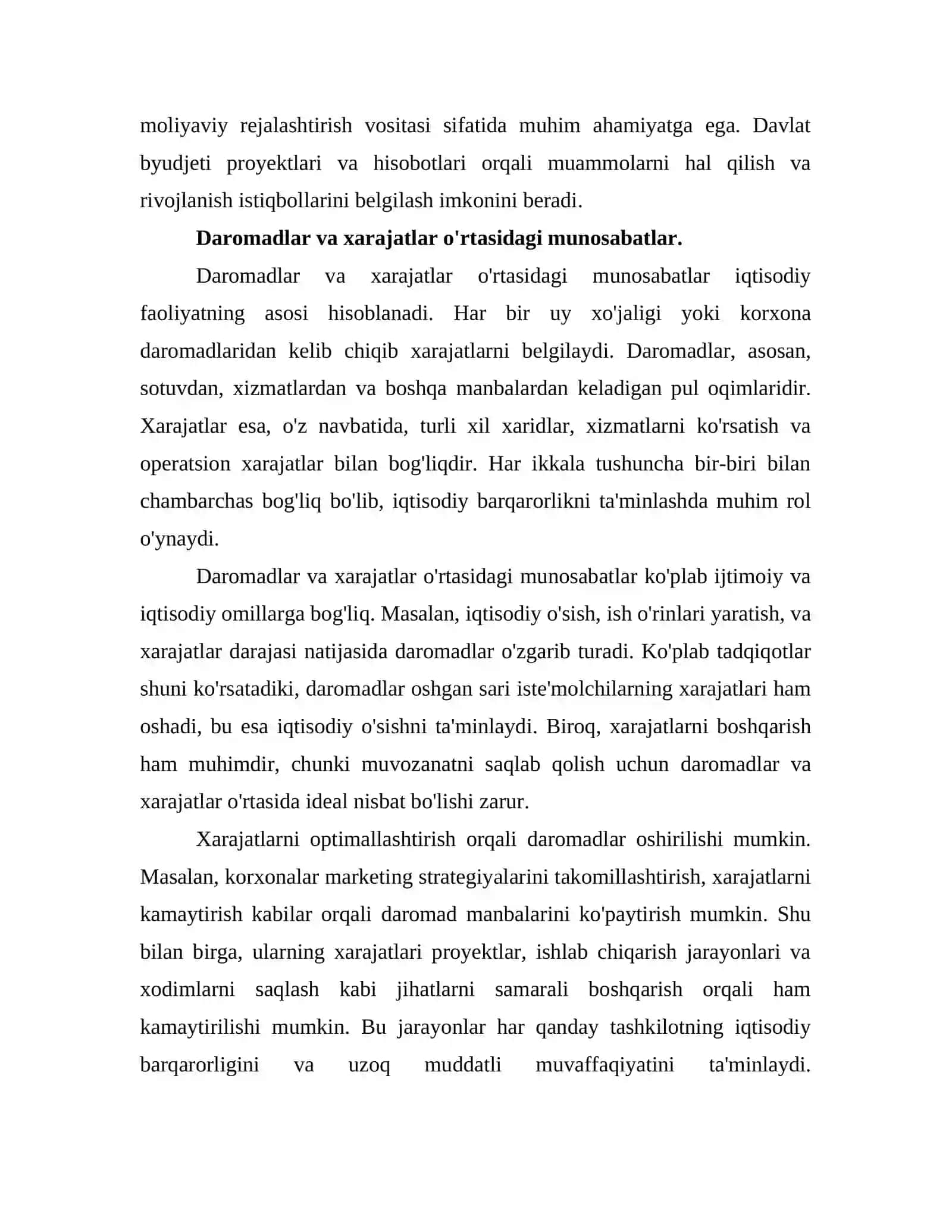 DAVLAT BYUDJETI DAROMAD VA XARAJATLARINI PROGNOZ QILISH 4
