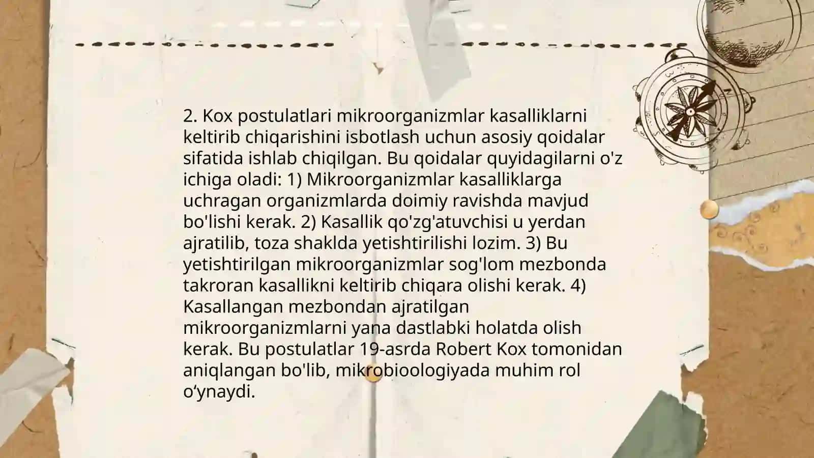 Robert Kox va S.N.Vinogradkiyning mikrobiologiya rivijlantirishda qo'shgan hissasi(rasmlar asosida tushuntirilsin) 4