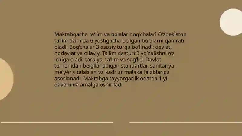O‘zbekiston Respublikasi ta‘lim tizimi 4