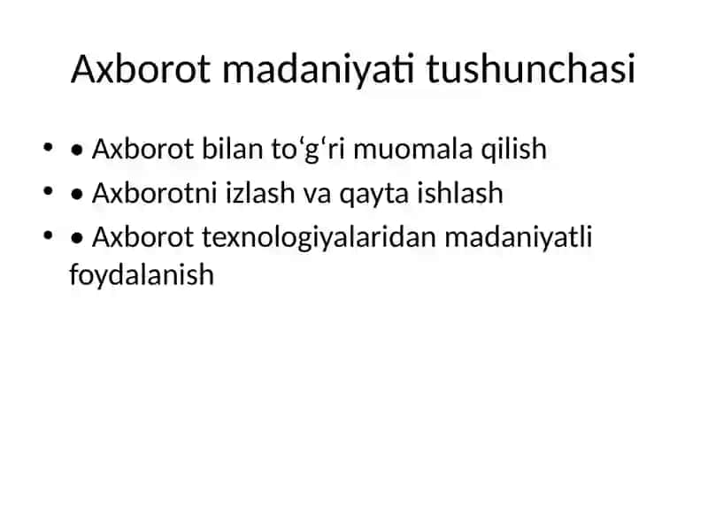 Mediasavodxonlik va axborot madaniyati 4