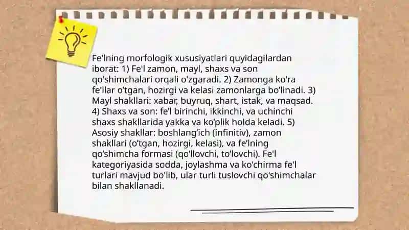Fe'l va uning uslubiy xususiyatlari 4